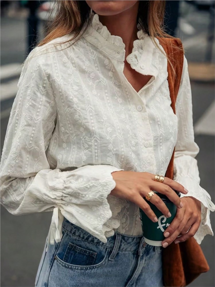 Embroidery Online - MsChuh Jesienna odzież damska, koszule z