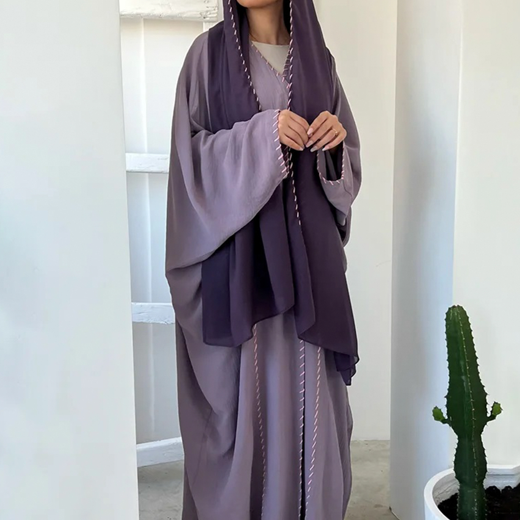 Eid Djellaba Kimono Otwarte Ab – Embroidery Kebaya recenzja i cena