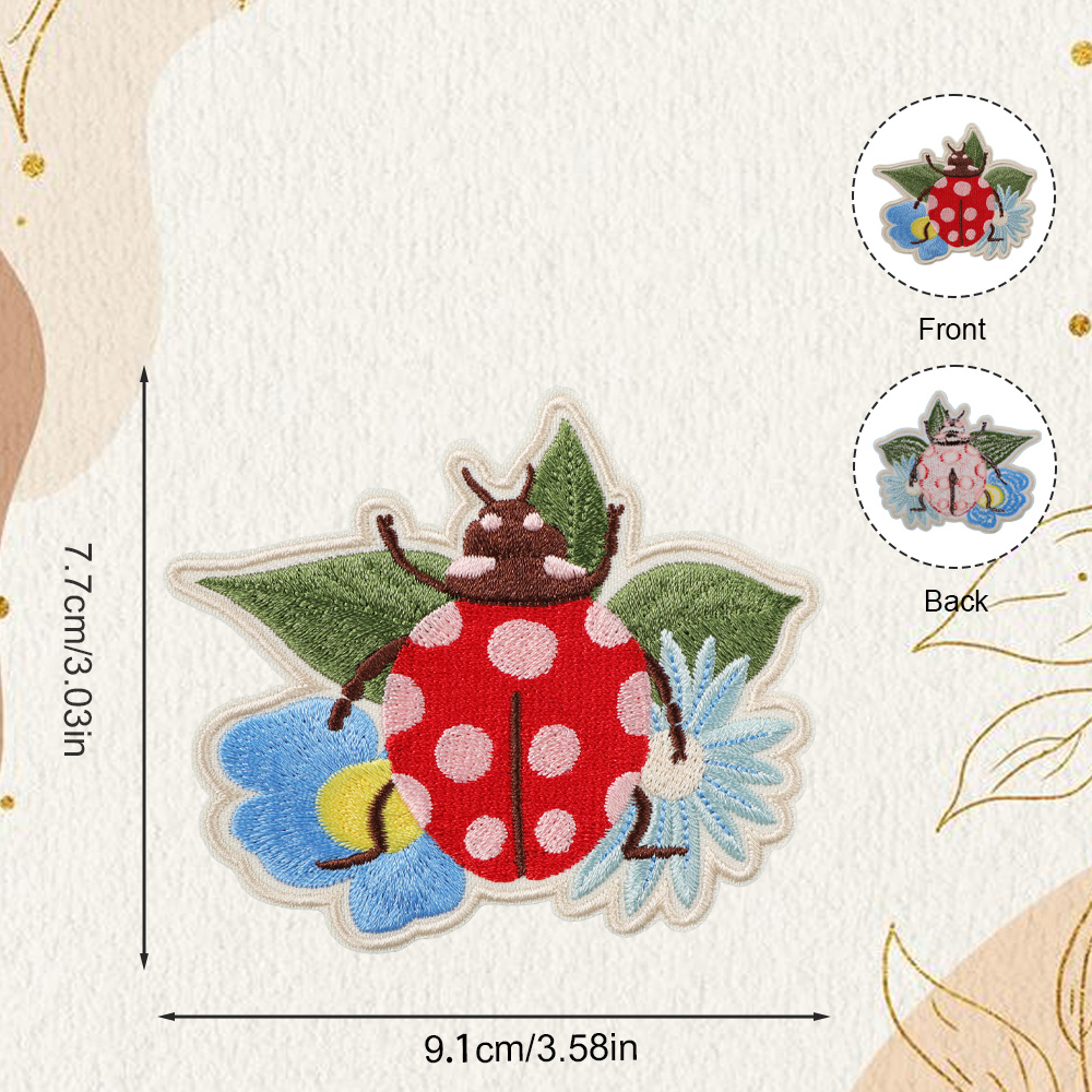 1 szt. Letnia naszywka z motyw – Embroidery Lady Bug recenzja i cena