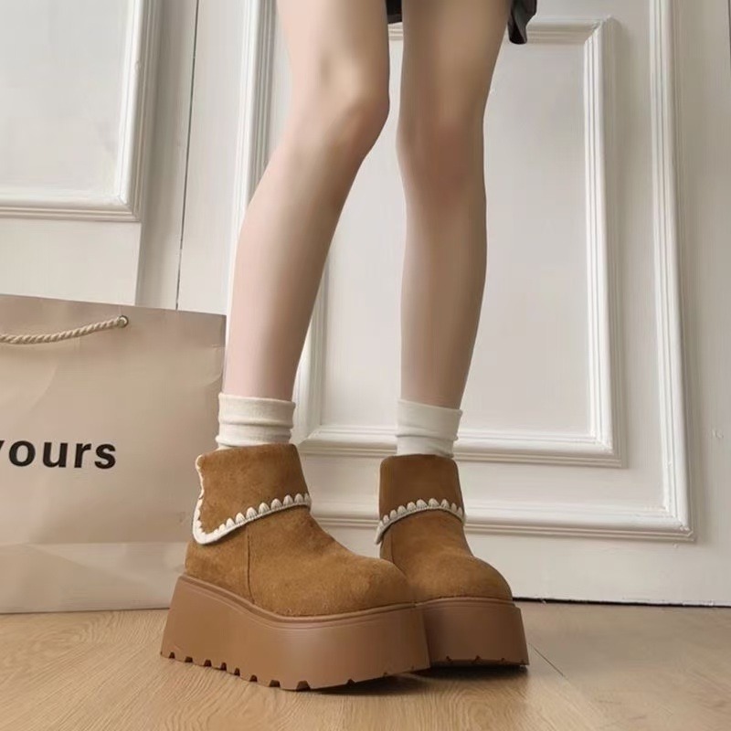 Damskie zimowe buty na platfor – Embroidery Garments recenzja i cena