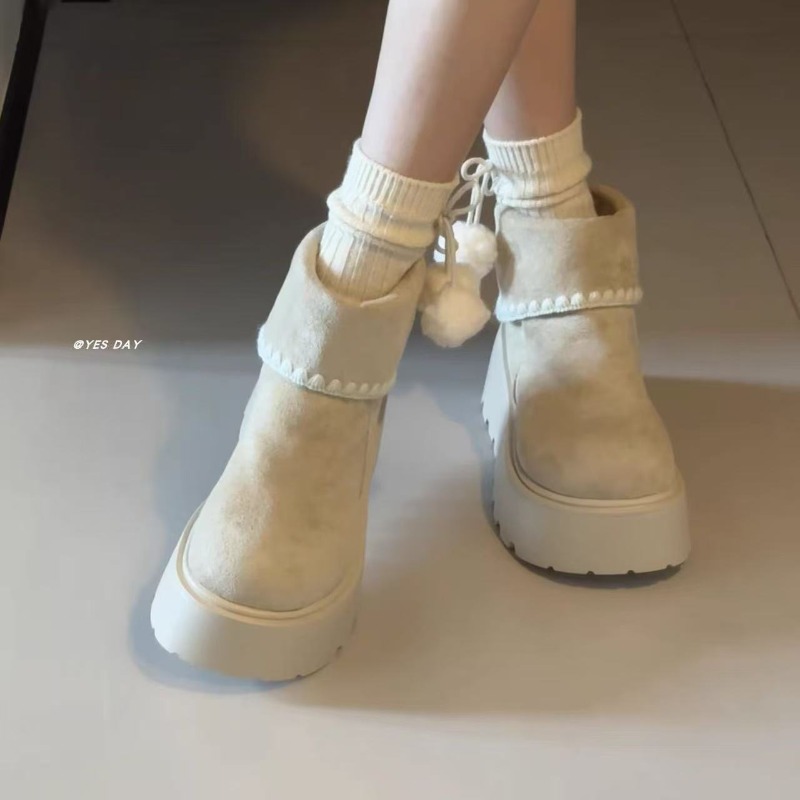 Damskie zimowe buty na platfor – Embroidery Garments recenzja i cena