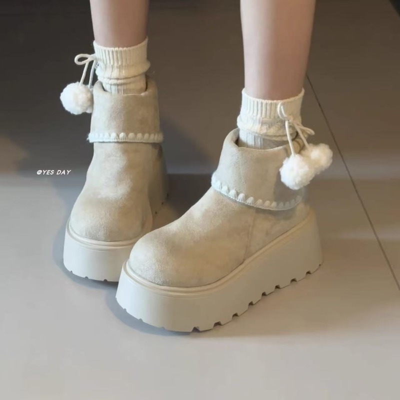 Damskie zimowe buty na platfor – Embroidery Garments recenzja i cena